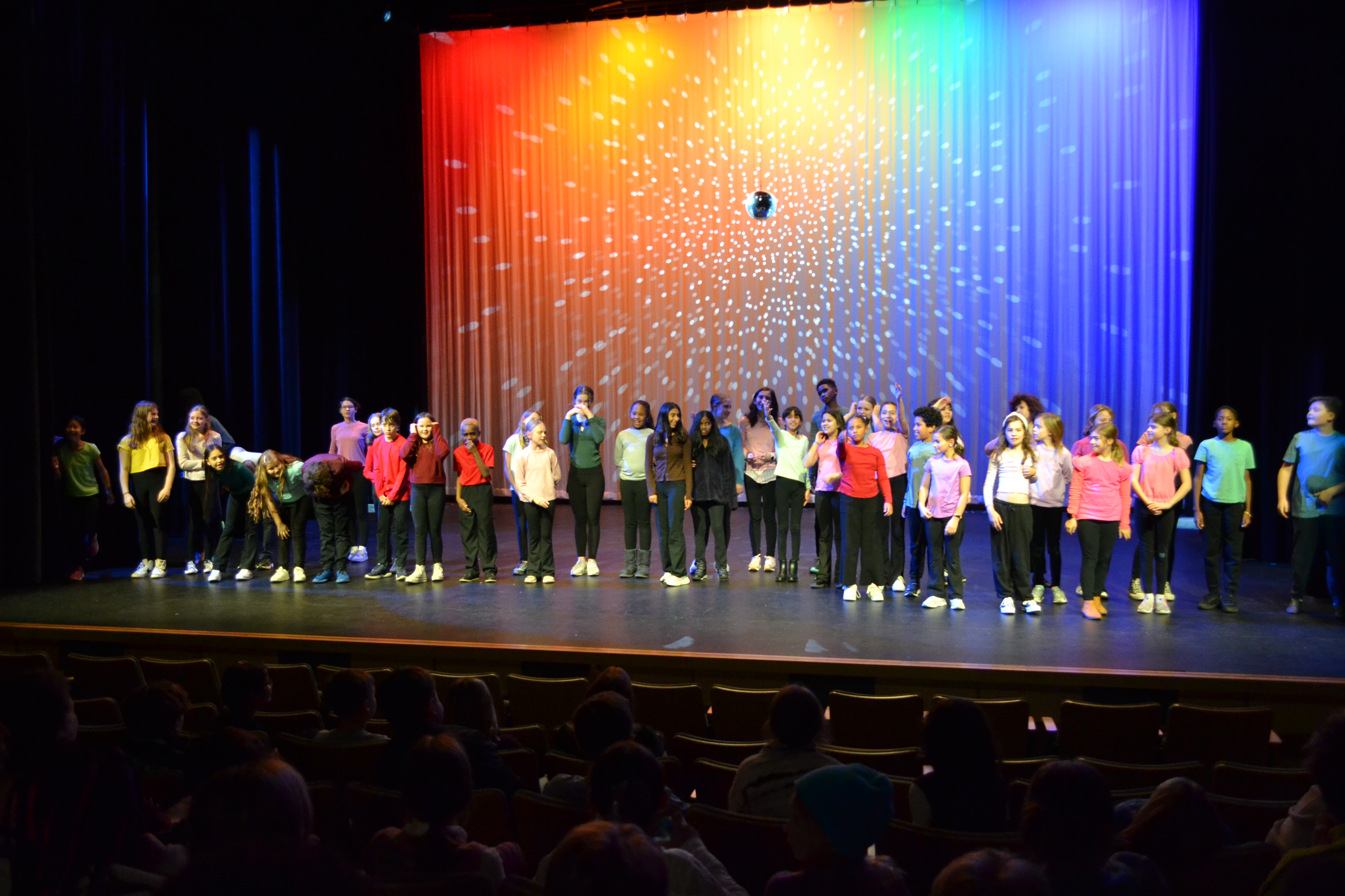 theater students on stage