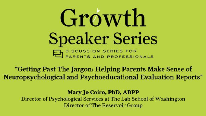 Growth Speaker Series Banner - black and green